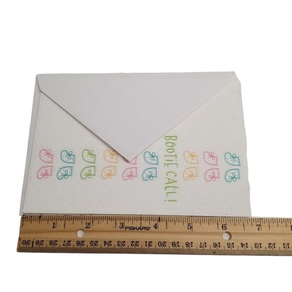 New Baby Shower Greeting Card Bootie Call Unisex Congratulations Fuzzy Flocked - Picture 5 of 8